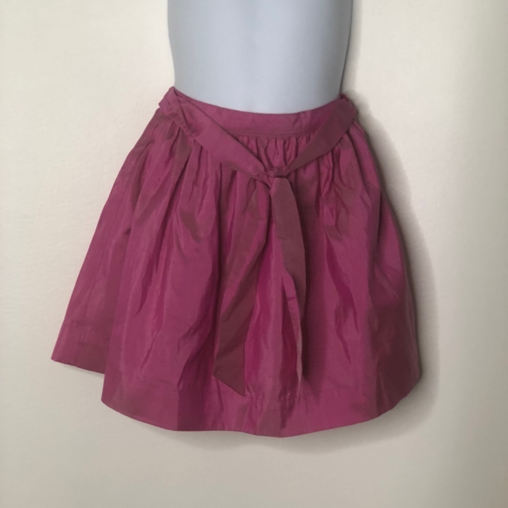 Jeanine Johnsen silk taffeta tie waist skirt